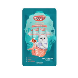 Moochie Tuna & Lobster 15 Gr x 5 Und - Snack para Gato Sabor Atún y Langosta